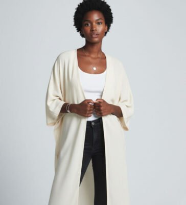 Long Nitted Poncho
